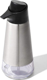 OXO pompe et corps inox vue de face pour un dosage précis