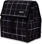 PackIt sac repas recto noir grid montrant design élégant et praticité