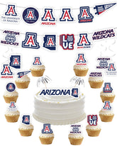 PartyKandy vue avant du kit décor Arizona Wildcats pour mise en place rapide