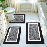 Pauwer tapis devant baignoire noir offrant confort et sécurité