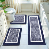 Pauwer tapis devant vasque navy apportant confort antidérapant