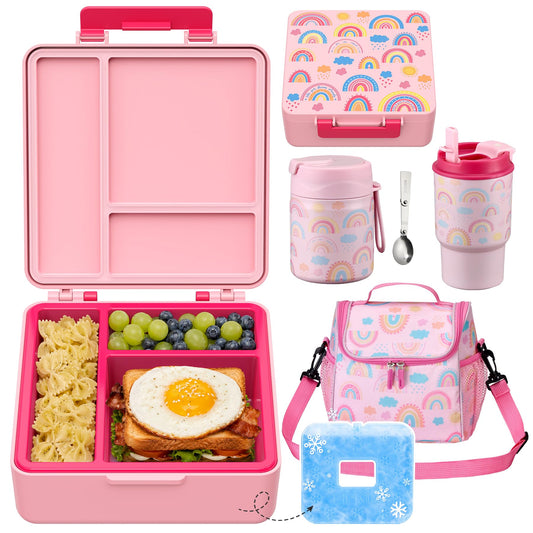 Pawtong boîte bento ouverte montrant compartiments pratiques pour portions