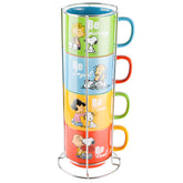 Peanuts Snoopy vue de face du mug montrant le motif et la contenance pratique