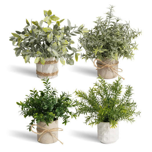 PENGYEE ensemble face montrant quatre pots farmhouse, ajoute chaleur décorative