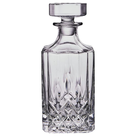 Peoxo carafe face en cristal mettant en valeur la brillance et l'élégance du liquide