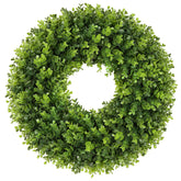 couronne petalyn vue de face sur porte, apporte accueil naturel