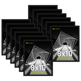 Picrit cadre 8x10 face avant noir grainé montrant une présentation élégante