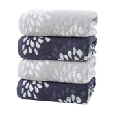 Pidada pack avant montrant les quatre serviettes hydrangea, design esthétique et pratique
