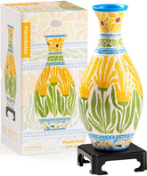 PieceRelax vase 3D vue avant montrant le motif et l’élégance décorative