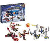 Playmobil Novelmore face du packaging montrant le calendrier et l'univers festif