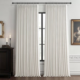 PleatedDrapes vue avant du rideau occultant pour décoration élégante