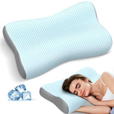 Polovo oreiller face avant montrant forme ergonomique et confort
