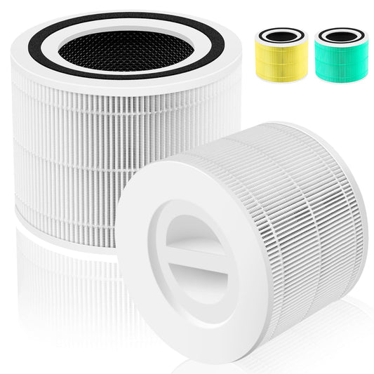 Pulluty filtre Core 300 face avant montrant emballage et lot de deux bénéfice remplacement pratique