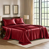 Pure Bedding emballage du set Satin Sheets King, présentation claire et fiable