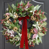 PureCosy couronne face à la porte pour accueil festif
