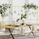 Putros arche table face complète or montrant silhouette élégante et stabilité