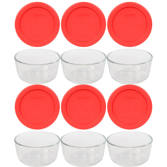 Pyrex bol en verre face avant montrant fermeture hermétique pour rangement sûr