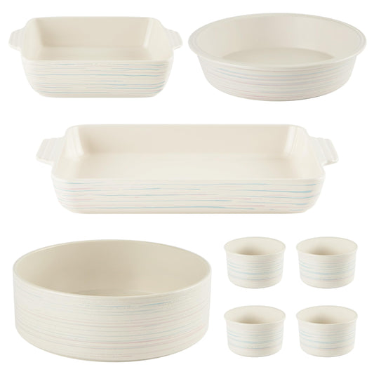 Pyrex coffret 8 pièces montrant tous les plats, polyvalence pour cuisson et service
