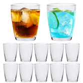 QAPPDA lot de 12 verres face avant, présentation claire et élégante