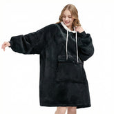 Qeils hoodie devant montrant coupe oversize et confort