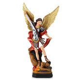 QIANLING statue Saint Michel face, présence protectrice parfaite pour intérieur