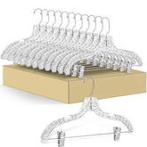 Quality Hangers — vue avant du cintre transparent, finition élégante