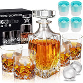 QUMMFA carafe face avant montrant élégance et mise en valeur du whisky