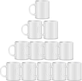 RAINBOWTIE mug avant packaging montrant le blanc uniforme pour impressions nettes