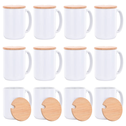RAINBOWTIE mug face avant montrant la surface imprimable et la finition nette
