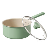 Redchef casserole vue frontale avec couvercle montrant finition élégante