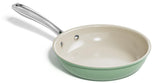 Poêle Redchef 20 cm face avant montrant la finition verte antiadhésive, cuisson plus saine