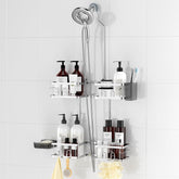 REINHARDT porte-douche vue avant montrant rangement compact et accès facile