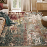 RELEANY tapis face abstrait marron ajout chaleur décor