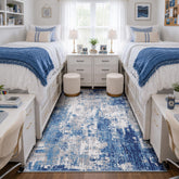 RELEANY tapis vu de face montrant motif abstrait et rendu couleur pratique