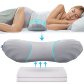 RESTCLOUD vue avant du coussin lombaire large pour soutien confortable