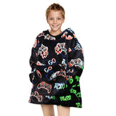 REXEO vue avant de la hoodie couverture montrant coupe et capuche pour confort