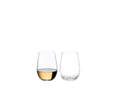 Riedel O vue de face montrant le design sans pied et élégance pratique