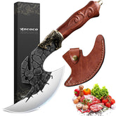 ROCOCO couteau viking vue de face présentant silhouette et finition