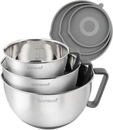 Rorence ensemble de trois bols inox montrant design solide et finition soignée