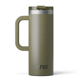 RTIC gobelet 20oz face olive montrant design robuste et finition