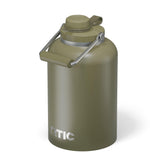 RTIC Outback gourde face olive montrant capacité et finition pratique