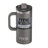 RTIC face avant du gobelet montrant le design graphique et solidité