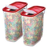 Rubbermaid vue frontale du packaging montrant boîtes empilables et couvercles