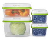 Rubbermaid FreshWorks face avant montrant transparence et organisation