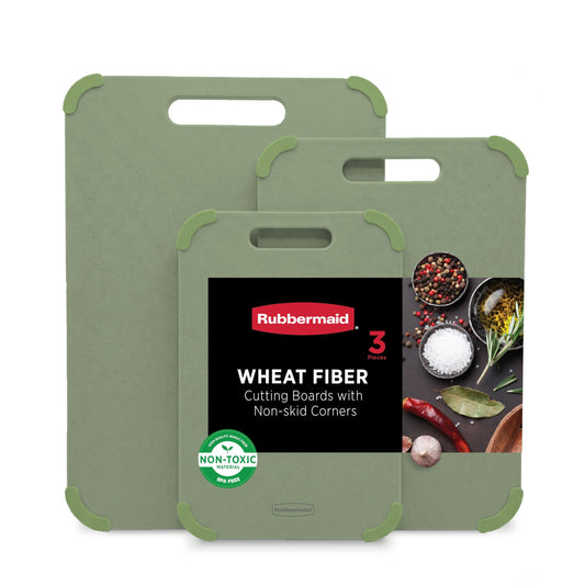 Rubbermaid packaging avant montrant l'ensemble 3 pièces et avantages pratiques