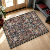 RUGSURE vue complète du tapis 3'x5' Rust, ajoute chaleur au salon