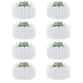 sancua nappe ronde 90 pouces vue frontale, aspect élégant et professionnel