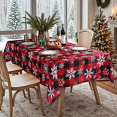 SASTYBALE nappe face avant motif carreaux rouges pour ambiance festive
