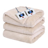 Sealy couverture King vue frontale beige montrant la couverture et esthétisme