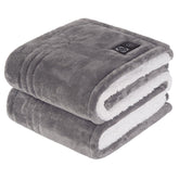 Sealy plaid chauffant face montrant chaleur et douceur